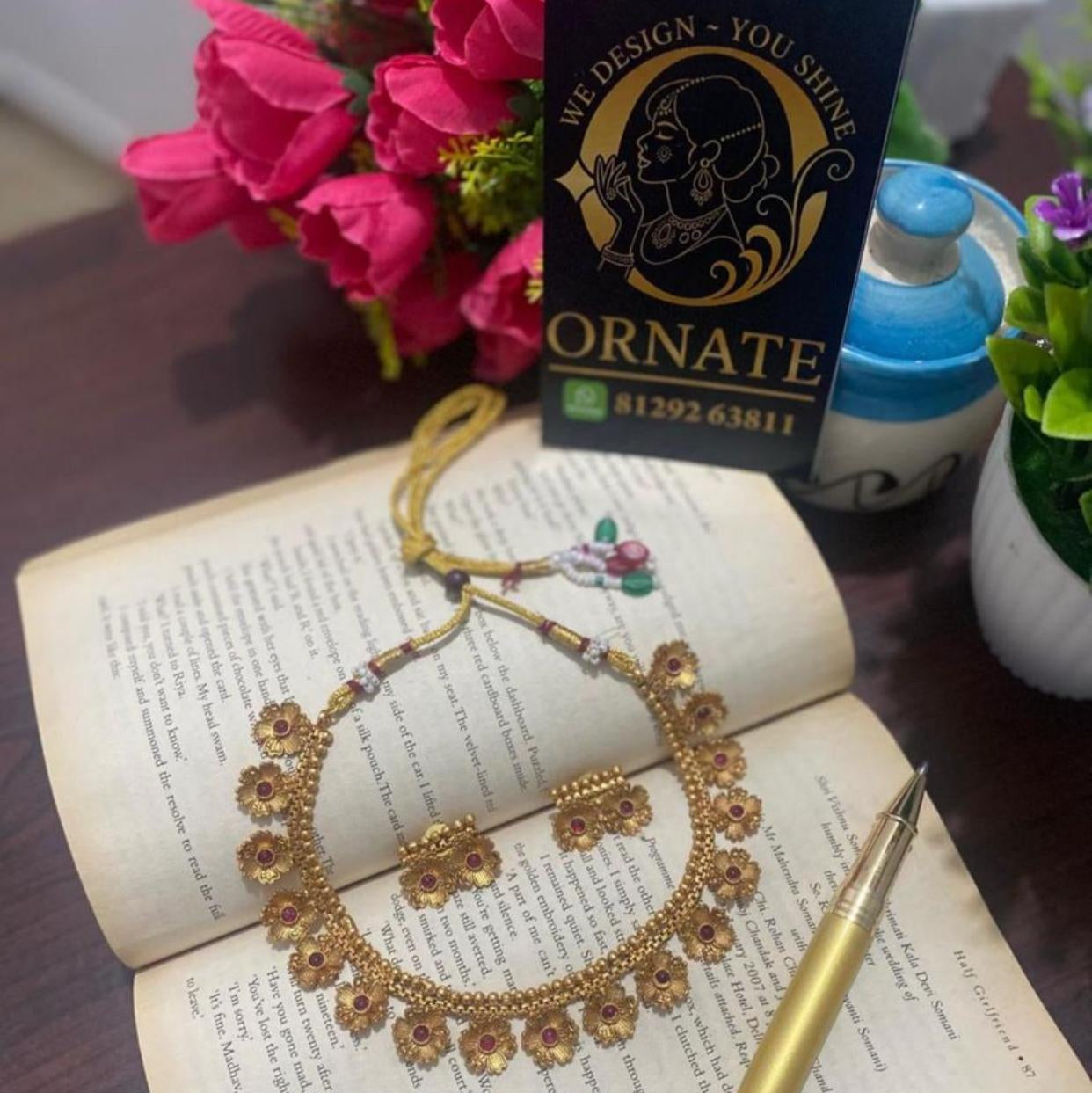 Divine Pushpa Choker Necklace