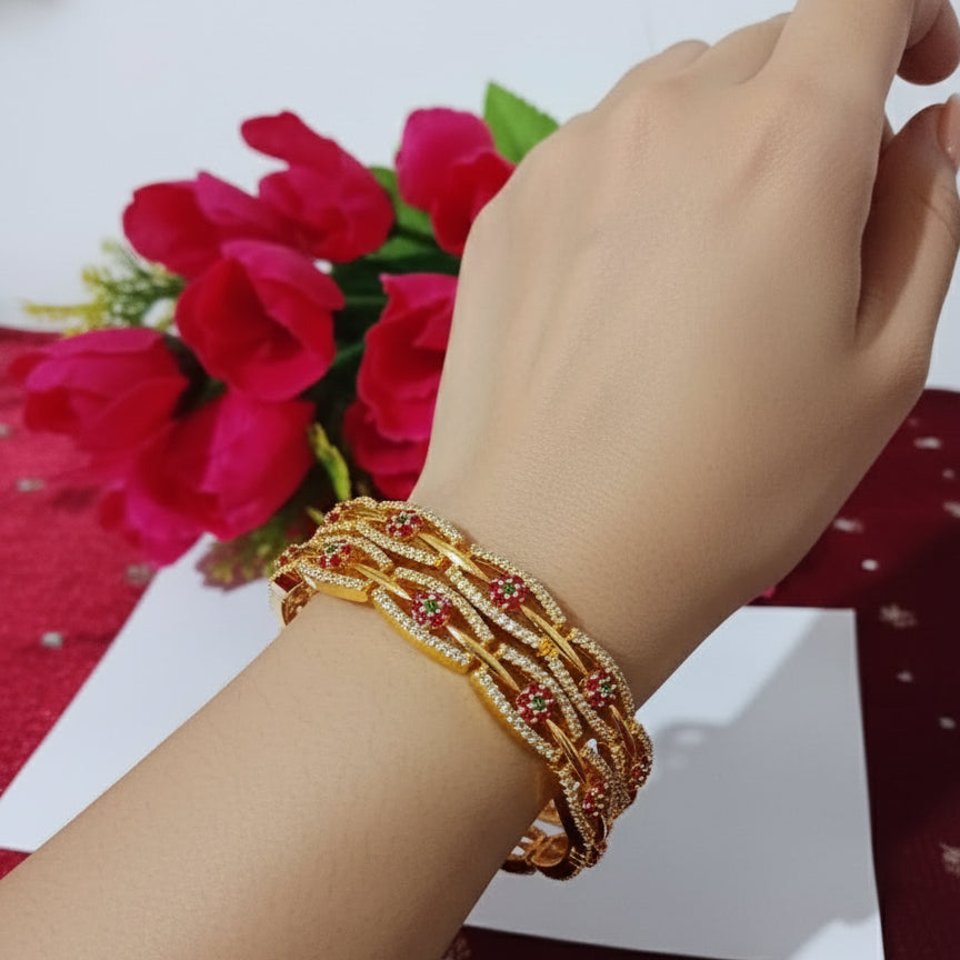 Ruby Flora AD Bangles