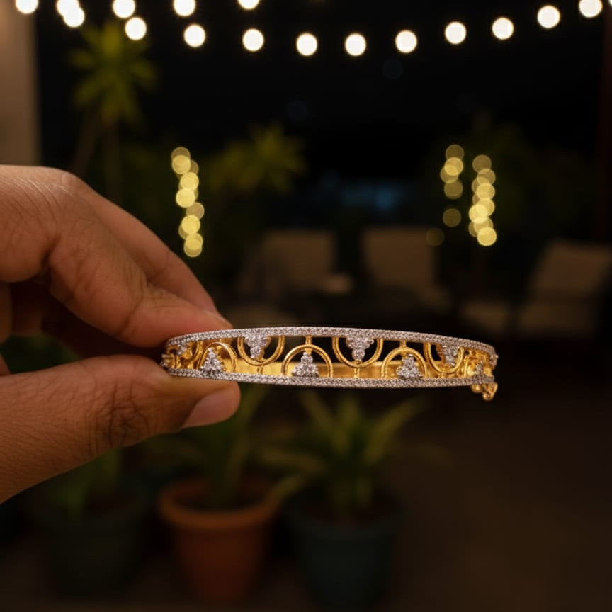 Ava Premium CZ Cuff Bracelet