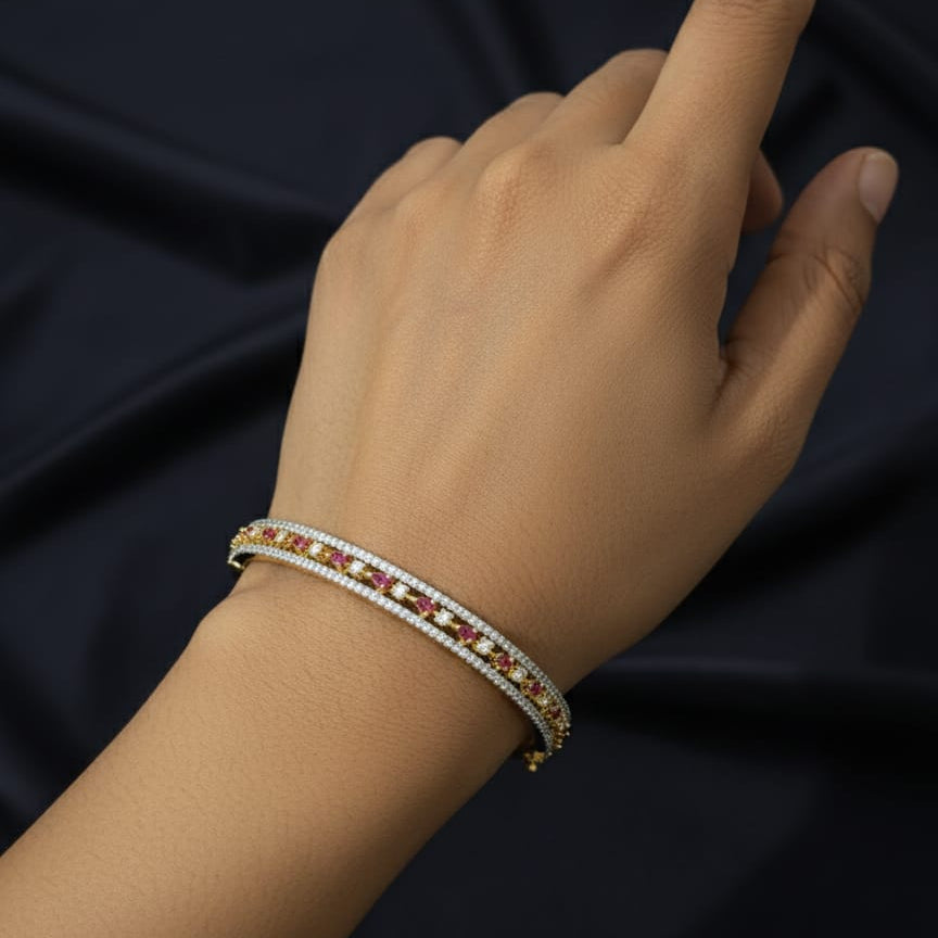 Luna Premium CZ Cuff Bracelet