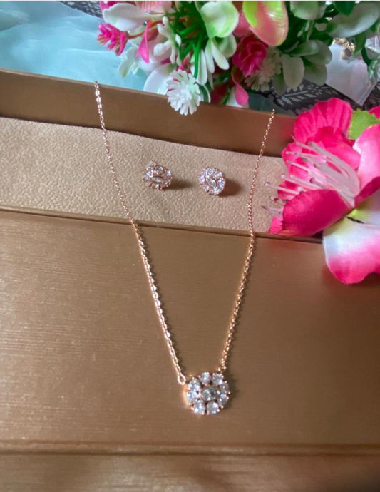 Floral Spark Pendant Set