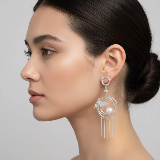 Pearl Butterfly Earring