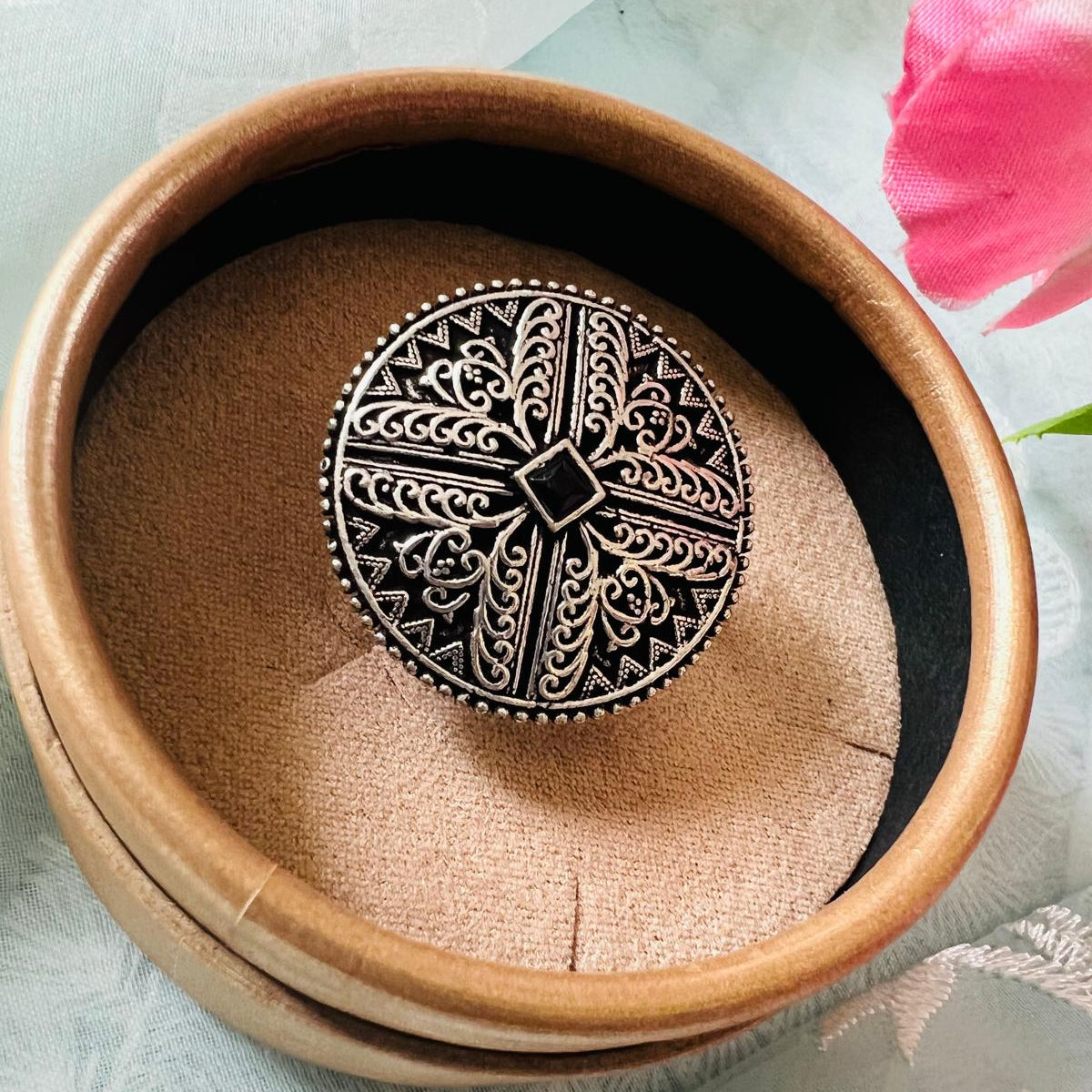 Oxidised Adjustable Ring #RINGS