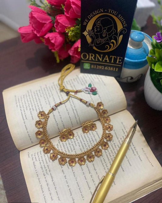 Divine Pushpa Choker Necklace