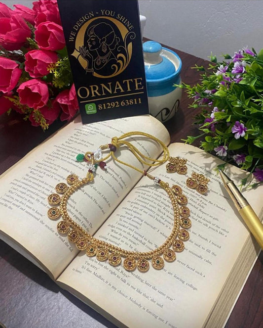 Antique Coin Necklace Set
