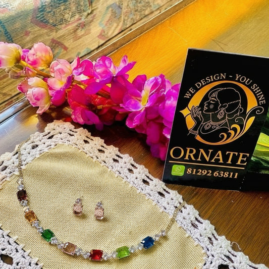 Vibrant Glaze Necklace Set