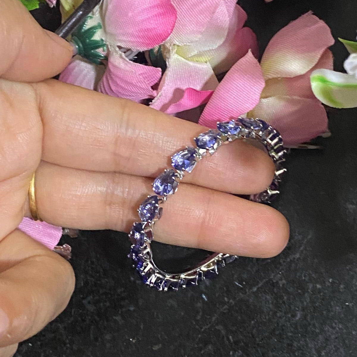 Purple Twinkling Cuff Bracelet #KIDS