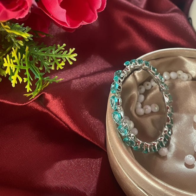 Cyan Twinkling Cuff Bracelet #KIDS