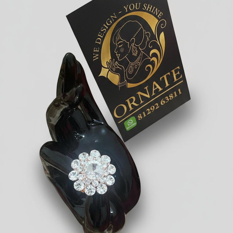 Sparkle Petal Adjustable Ring