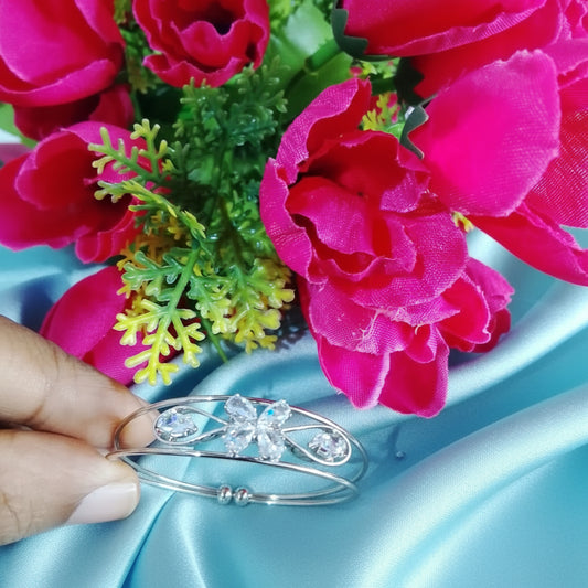 Silver Flower Bracelet #KIDS