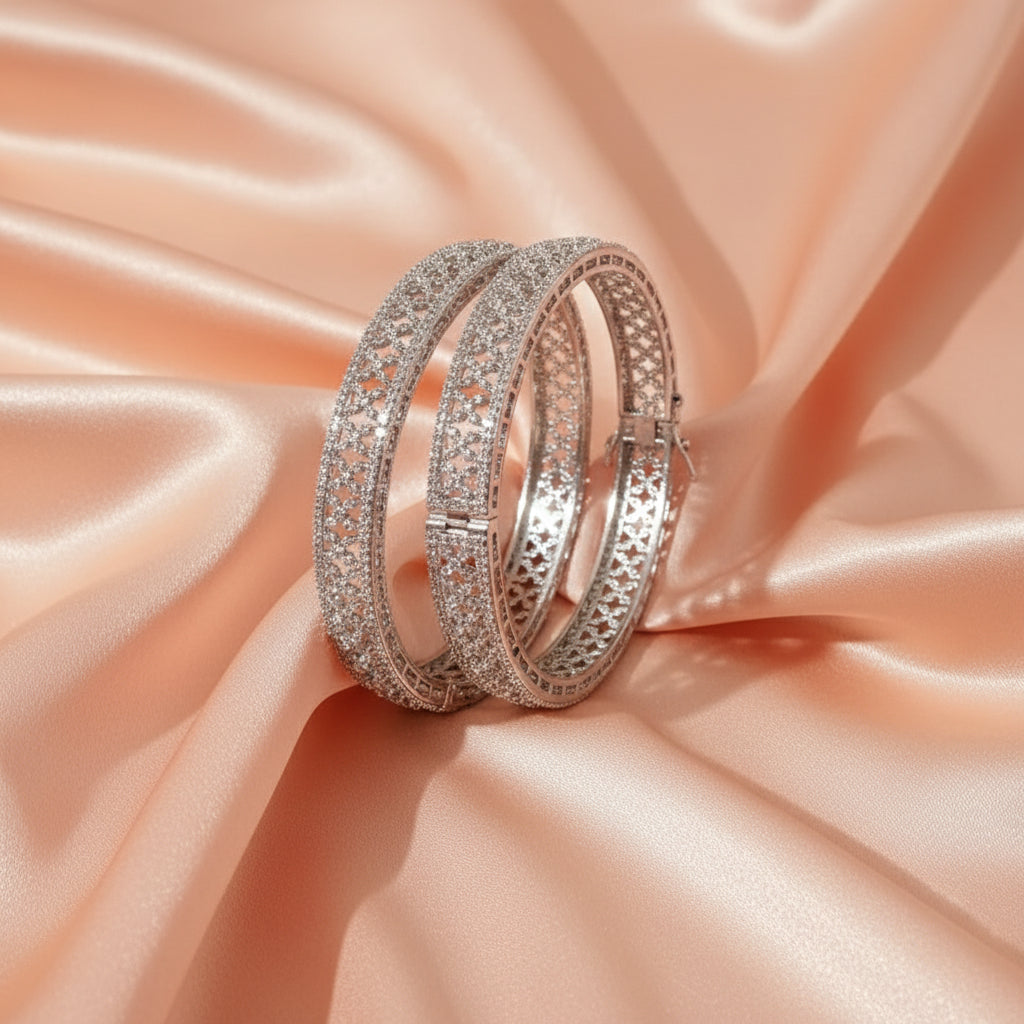 Shimmer Lace AD cuff Bangle