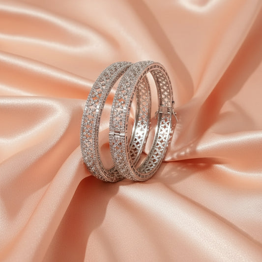 Shimmer Lace AD cuff Bangle