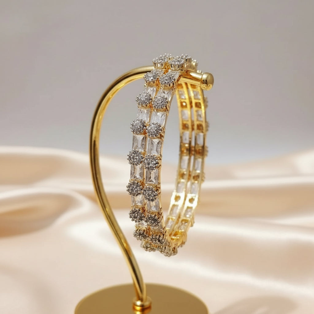 Elegance Flora AD Premium Bangles