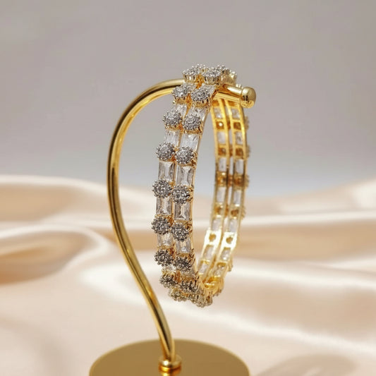 Elegance Flora AD Premium Bangles