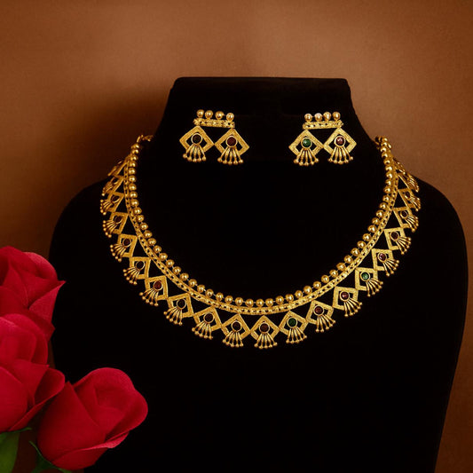 Tribhuj Elegance Necklace set