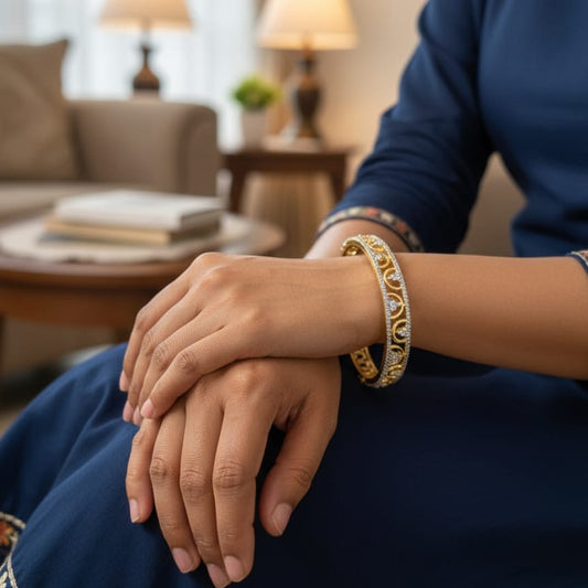 Ava Premium CZ  Cuff Bracelet