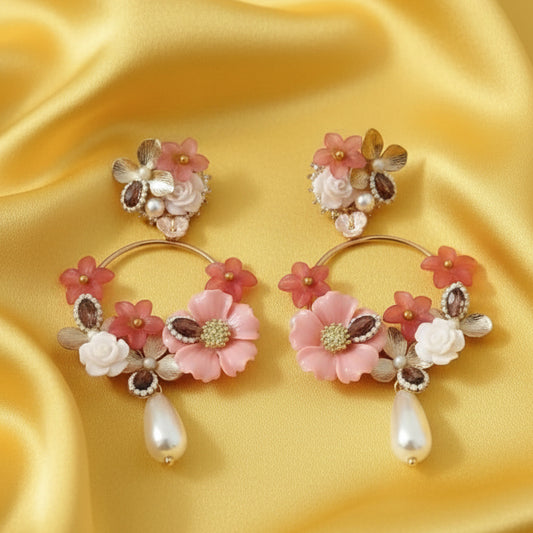 Rose Chandelier Premium Earring