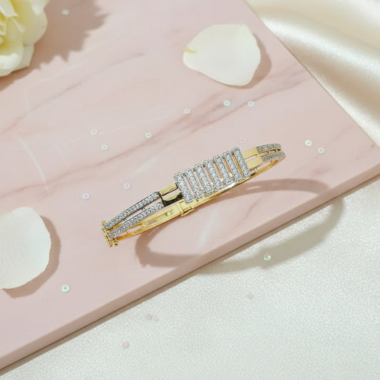 Streamline Stack Premium CZ Cuff Bracelet