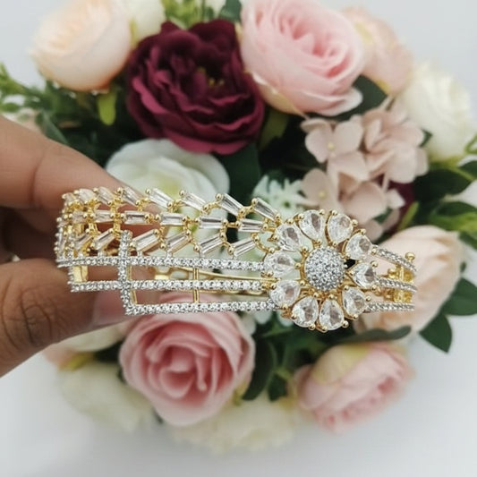 Glora Premium CZ Cuff Bracelet