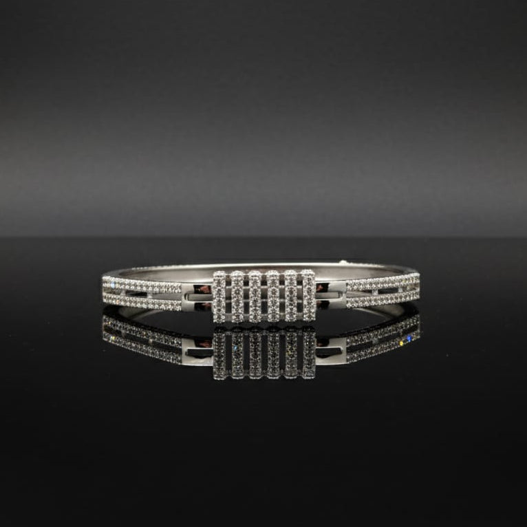 Streamline Stack Premium CZ Cuff Bracelet