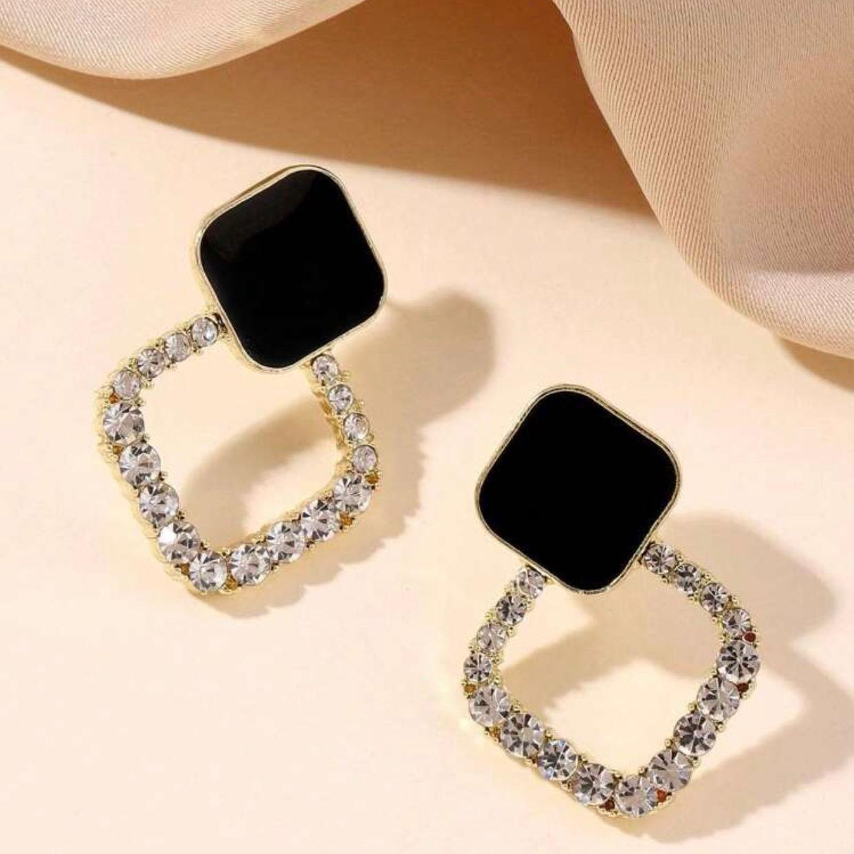 Black Beauty Korean CZ Earring
