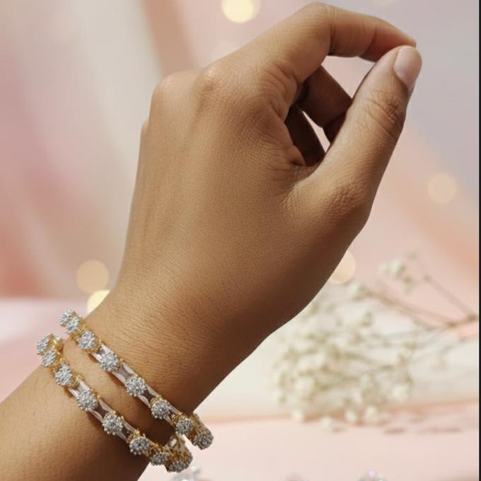Elegance Flora AD Premium Bangles