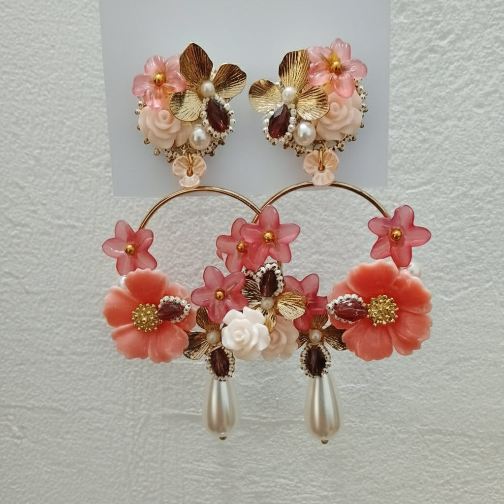 Rose Chandelier Premium Earring