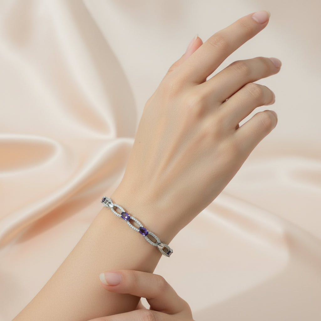 Kyli Premium CZ Cuff Bracelet