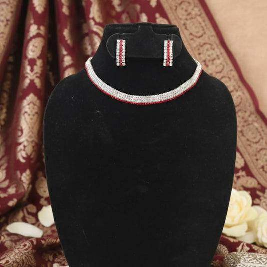Redline Stone Necklace Set
