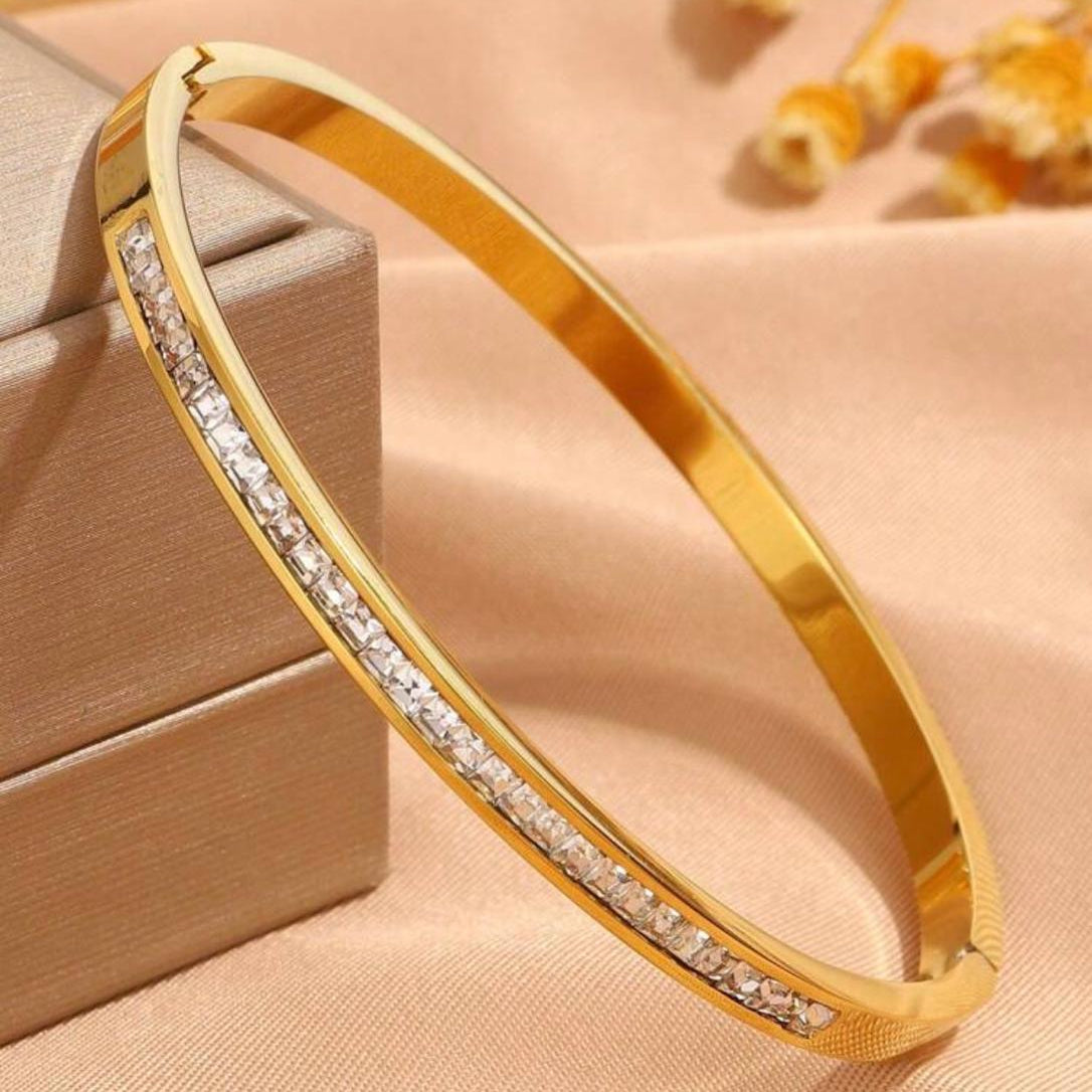 Malika Stainless Steel Clasp Bangles