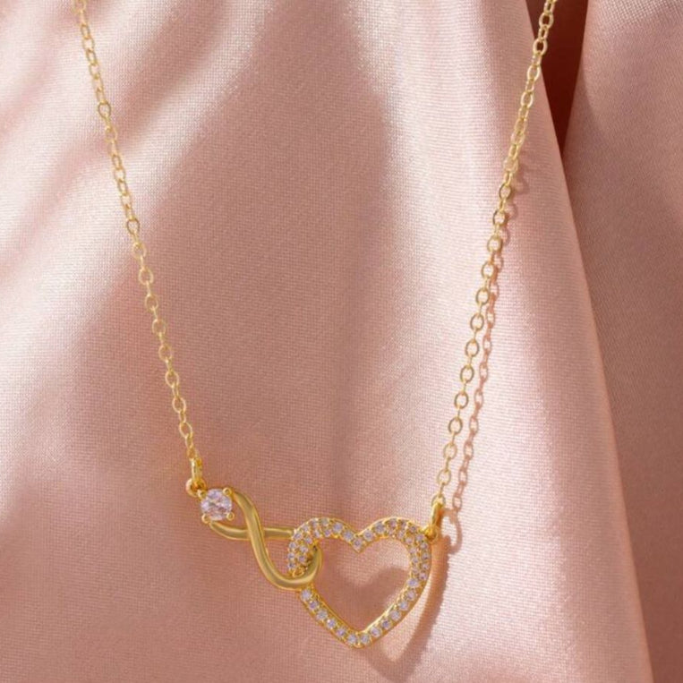 Infinity Heart Pendant Chain
