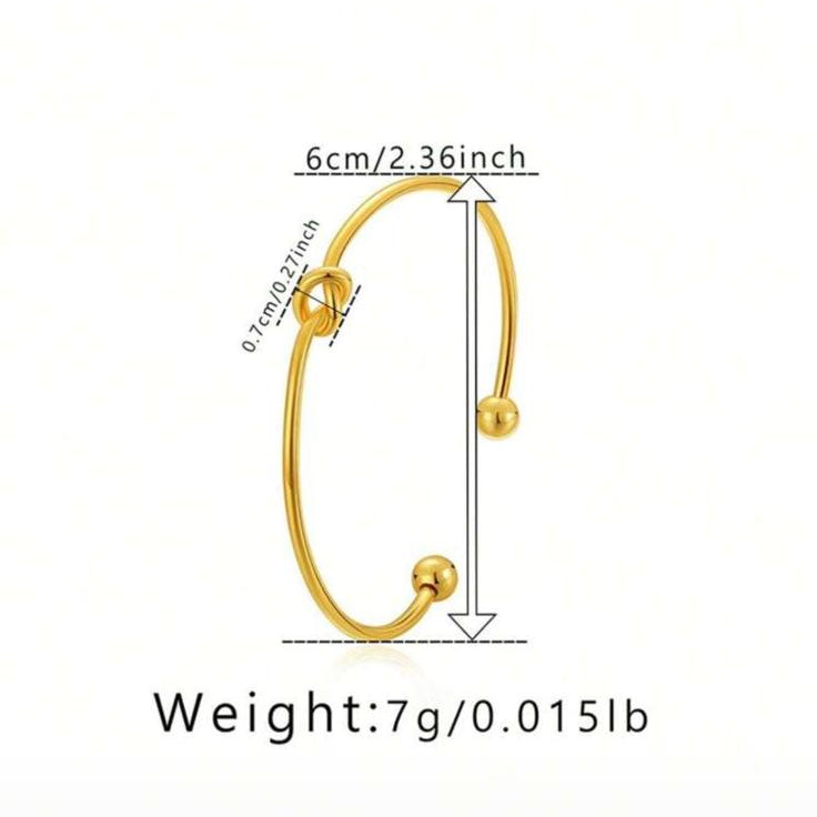 Knotted Hollow Circle Bracelet